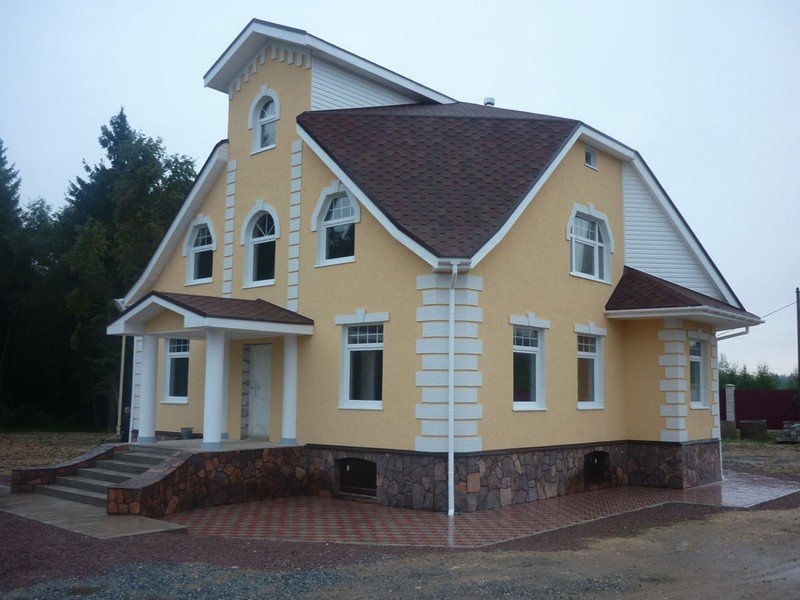 Облицовка домов по методу «Мокрый фасад»